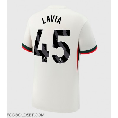 Chelsea Romeo Lavia #45 Udebanetrøje 2025-26 Kortærmet Chelsea Romeo Lavia #45 Udebanetrøje 2025-26 Kortærmet